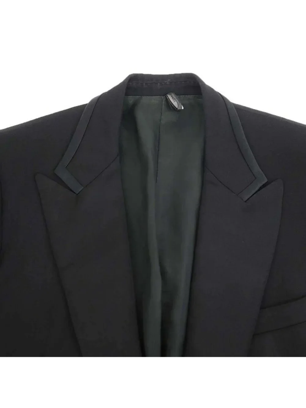Dior Homme Satin Lapel Smoking Tuxedo Jacket Black 44